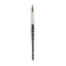 Aqua Elite Long Round Brush, Synthetic Bristles, Short Handle Watercolor Paintbrush, Matte Black, Size 12, 1 Count